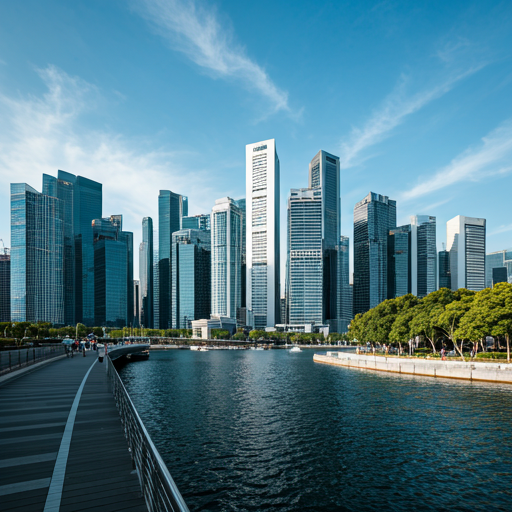Contemporary Singapore architecture representing the permanence and stability of Singapore Citizenship